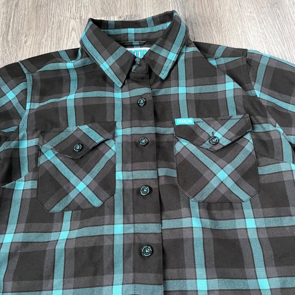 DIXXON Union Square long sleeve button down Women’s M Flannel - Picture 2 of 12